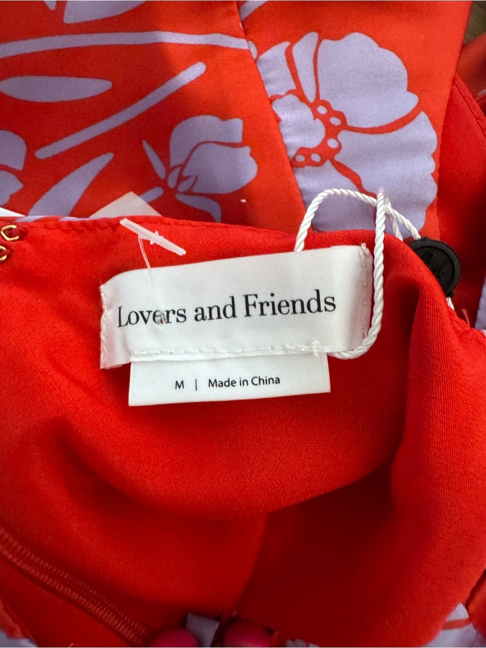 NWT Lovers and Friends Kamala Mini Dress in Red and Purple Floral - Picture 7 of 7